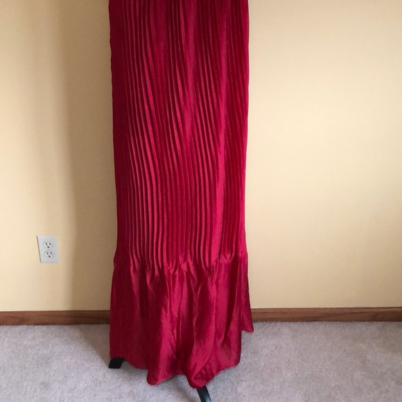 Free people Chelsea red Christmas gown dress Sz S - Picture 5 of 8